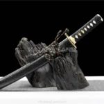 Dual Dragon Tanto Katana with Damascus Steel Blade