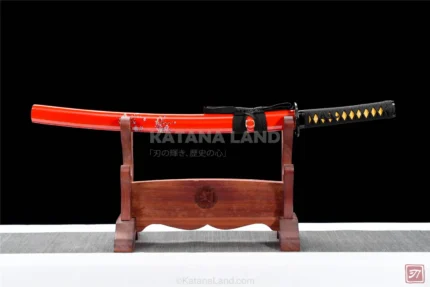 Crimson Plum Wakizashi katana with manganese blade