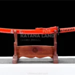 Crimson Butterfly Katana with Spring Steel Blade