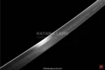 Unique Hamon design on red katana