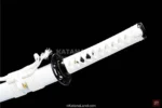 Durable and visually striking Damascus steel samurai katana