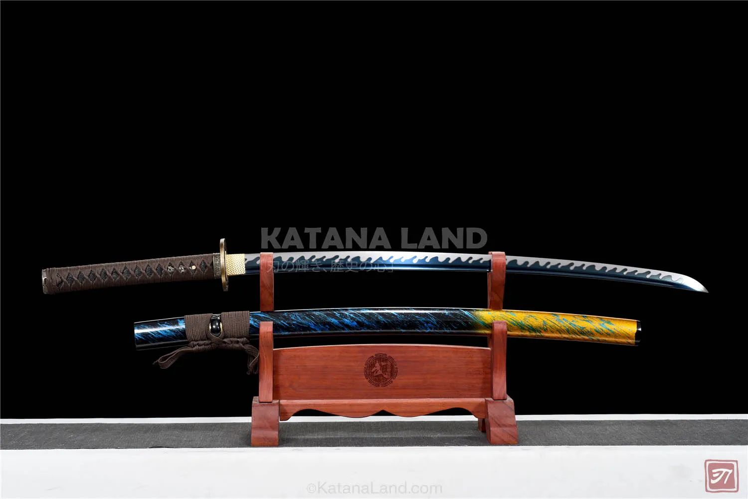 Elegant purple samurai katana for collectors