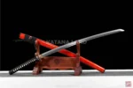 Handcrafted Samurai Armor Katana in Red