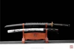 Silver Samurai Katana with BO-HI Feature