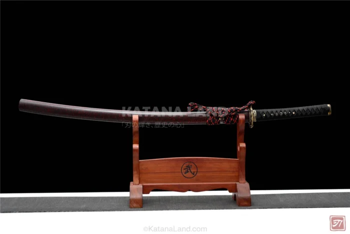 Akarenhebi katana with manganese blade