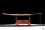 Kiri no Tachi samurai katana with medium carbon steel blade