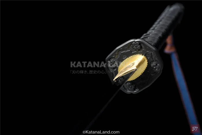 Stunning green katana sword with BO-HI for display
