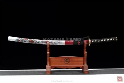 Yōkai Elegance Katana with Damascus Steel Blade