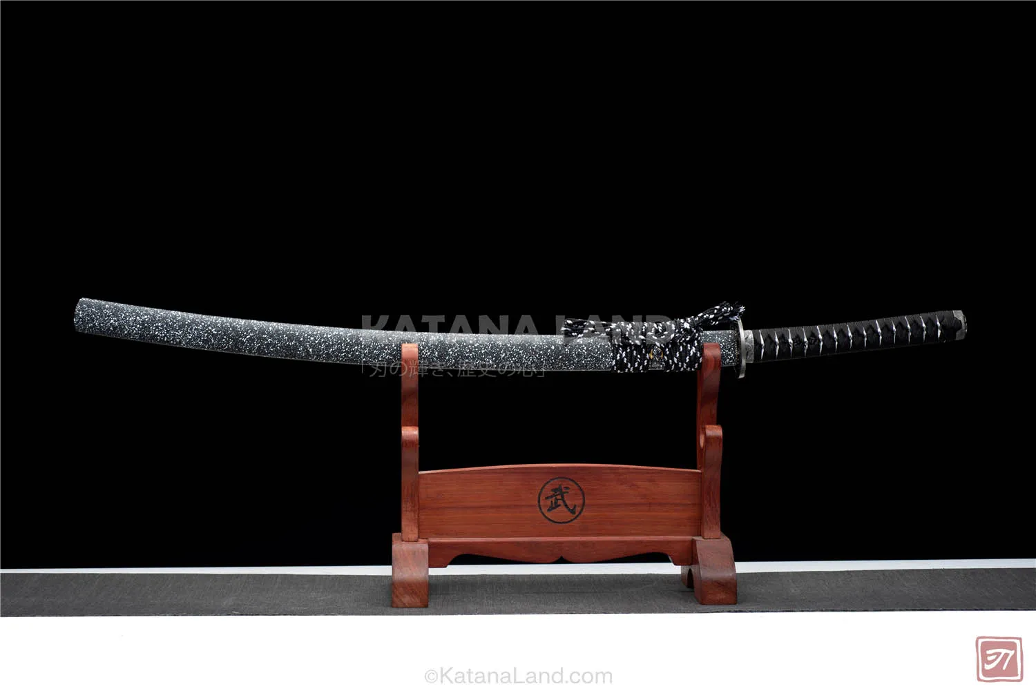 Taka no Me Katana with Damascus steel blade