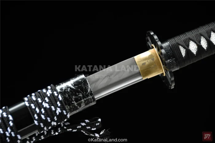 Unique black blade samurai katana with historical significance