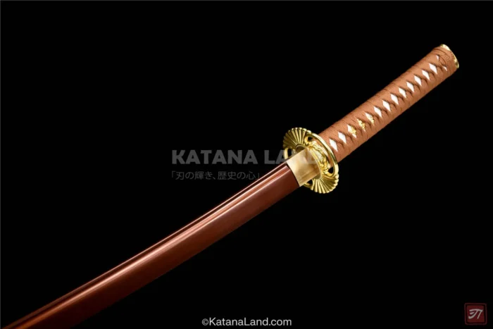 Gold-Finished Akai Kensei Katana