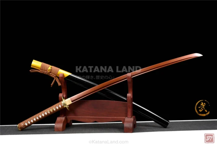 Spring Steel Katana Sword in Gold