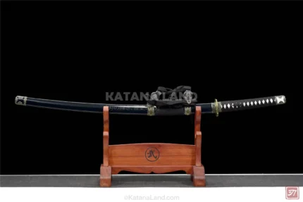 Kamikaze Katana with black spring steel blade