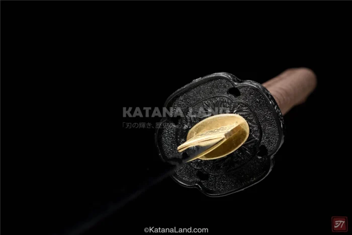 Stunning black Ryūmon Tachi samurai sword