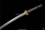 Elegant Orange Damascus steel katana