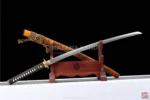 Unique Orange katana sword inspired by Orochimaru