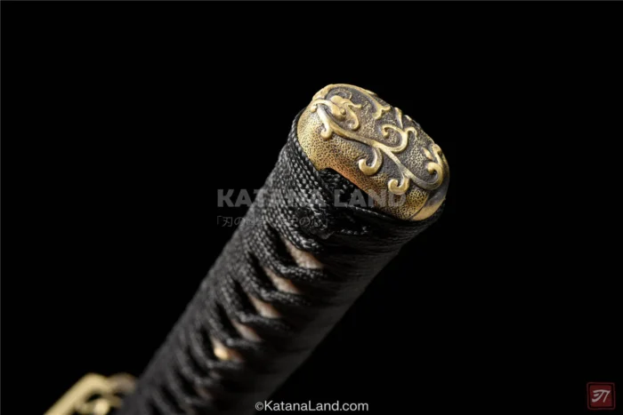 Exquisite Samurai Katana with Unique Gold Design