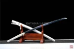 Elegant Silver Katana with BO-HI Design