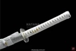 Silver Oni Akai Katana with Traditional Design