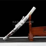 Silver Wolf Katana with Manganese Blade