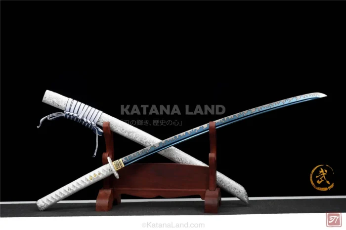 Elegant White Katana Sword