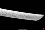 Handmade Silver Dragon Katana with Manganese