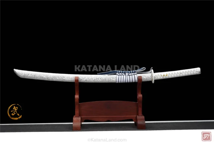 Silver Dragon Katana with Manganese Blade
