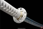Silver Dragon Samurai Sword with BO-HI Design