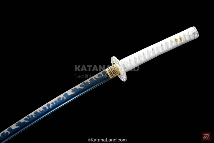 Stylish White Samurai Sword for Home Decor