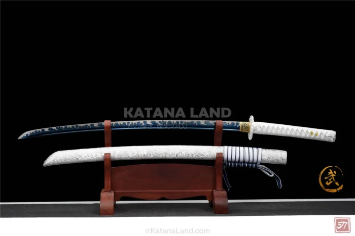 White Samurai Katana featuring BO-HI