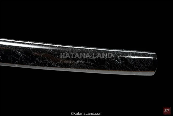 Black katana sword with T10 Steel construction