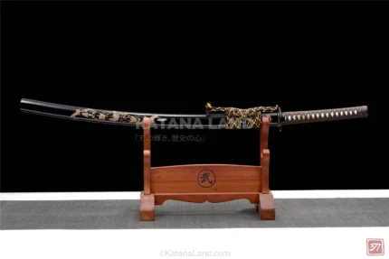 Oni no Honoo Katana with Damascus steel blade