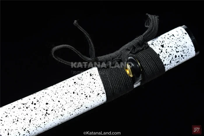 Authentic samurai katana with distinctive Hamon