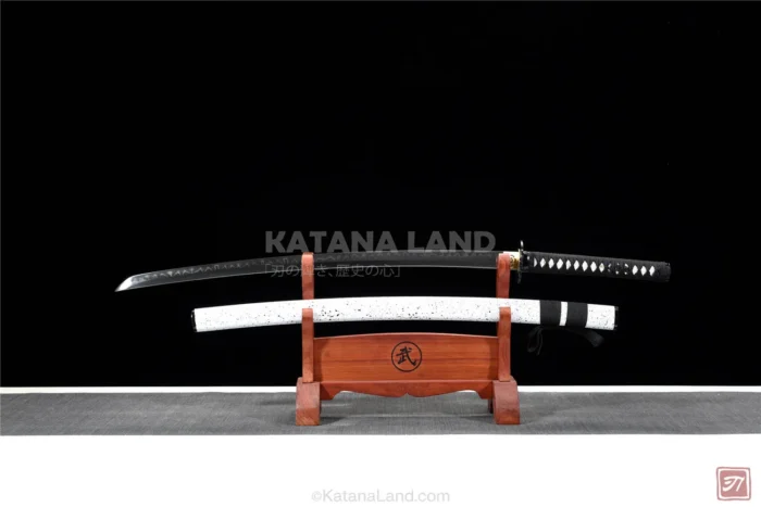 White Hamon katana sword