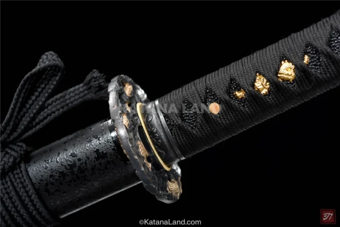 Sleek black katana for modern warriors