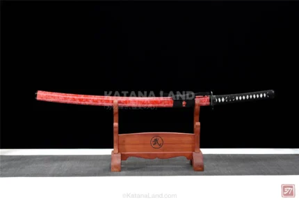 Scarlet Blossom Katana with Manganese Blade