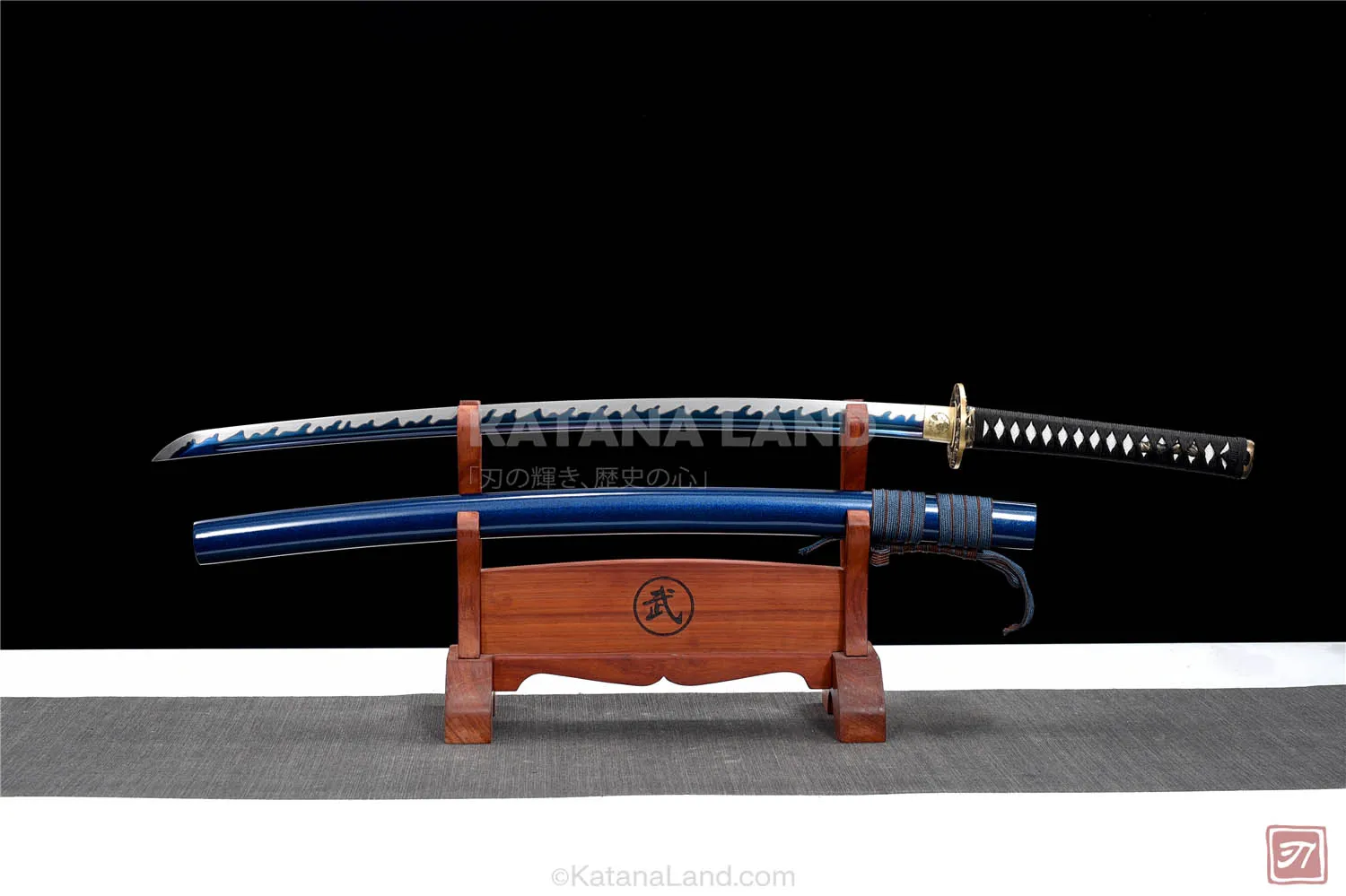 Blue Samurai Katana featuring BO-HI