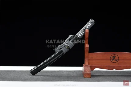 Plum Blossom Tanto Katana with Damascus Steel Blade