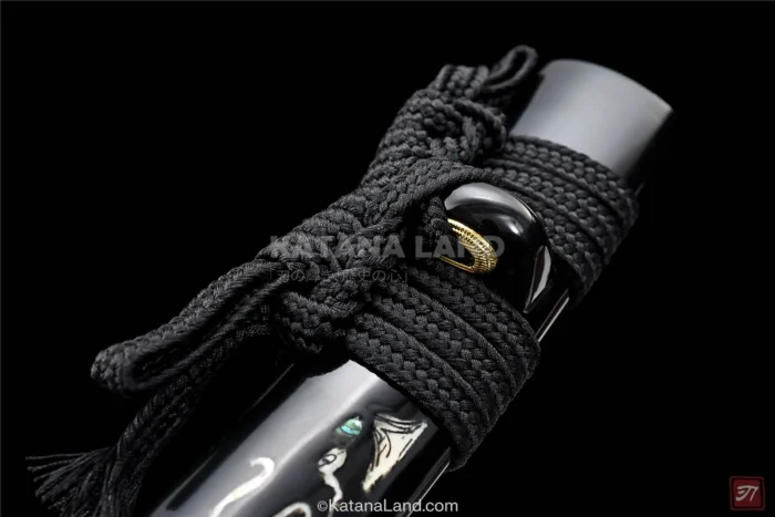 Sleek Black Design Samurai Katana
