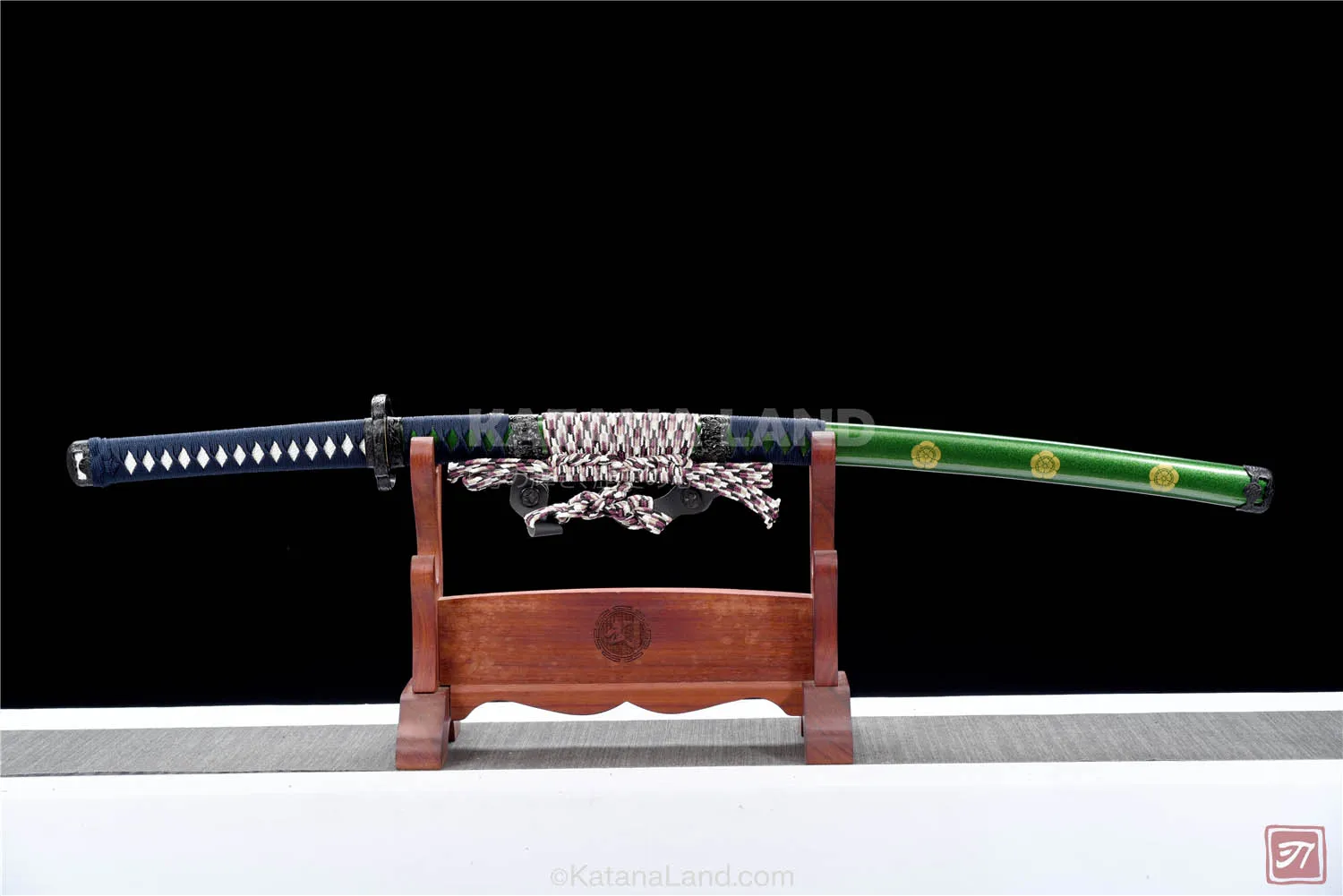 Emerald Shadow Katana with Spring Steel Blade