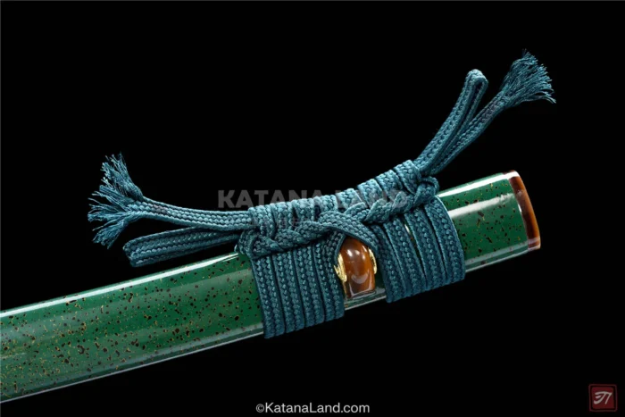 Beautiful Hamon Blade Katana in Green