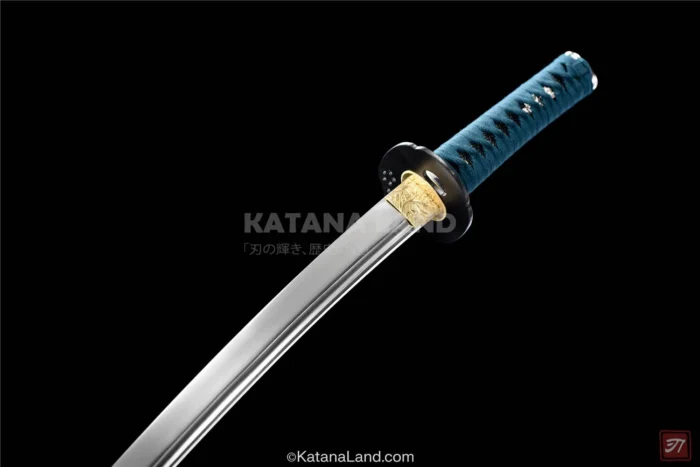 Traditional Black Katana with Spring Steel