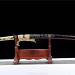 Kinzoku no Kuromaru katana with Damascus steel blade