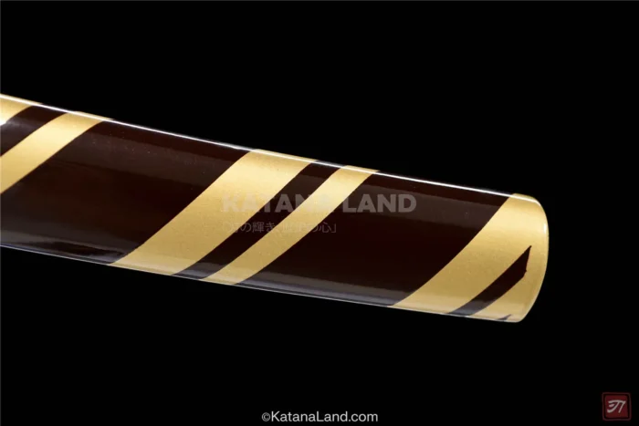 Sleek Black Blade Katana
