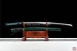 Green Samurai Katana with Unique Design