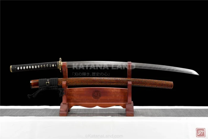 Damascus steel samurai katana