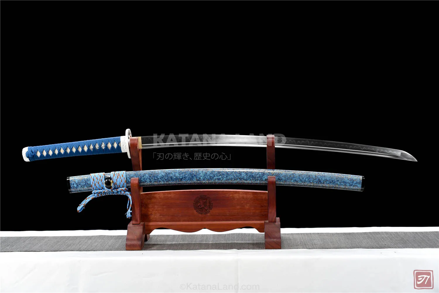 Purple Samurai Katana Featuring BO-HI Design