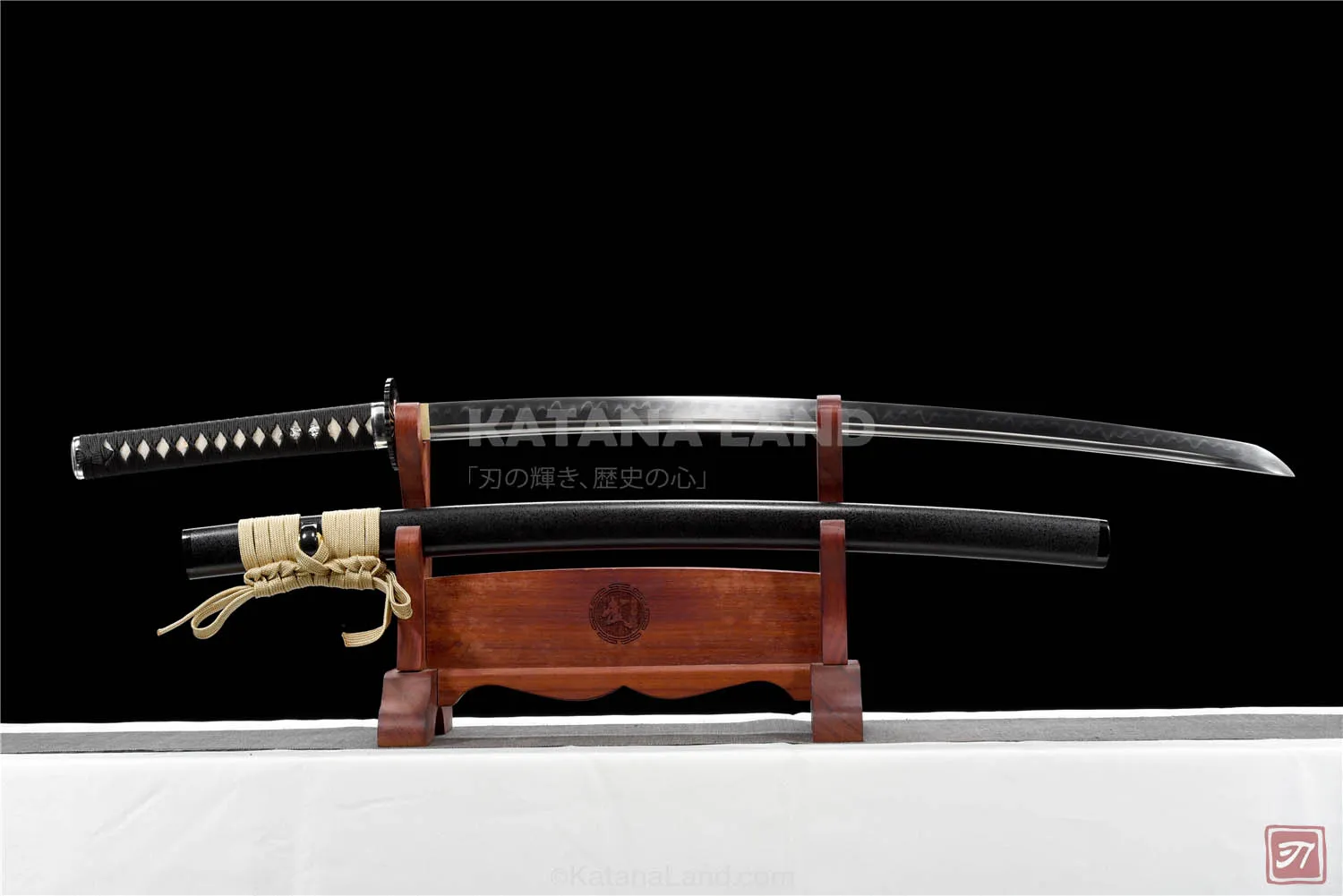 Black Samurai Katana with BO-HI Feature