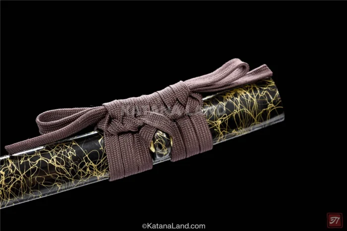 Sleek Black Finish Samurai Katana with T10 Steel
