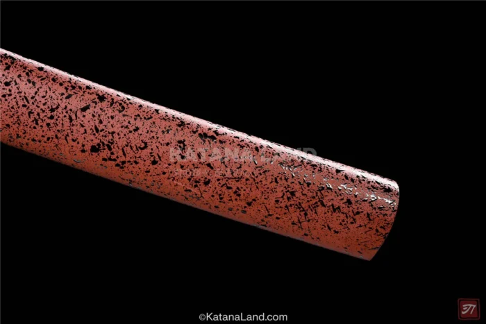 Authentic samurai katana with distinctive features